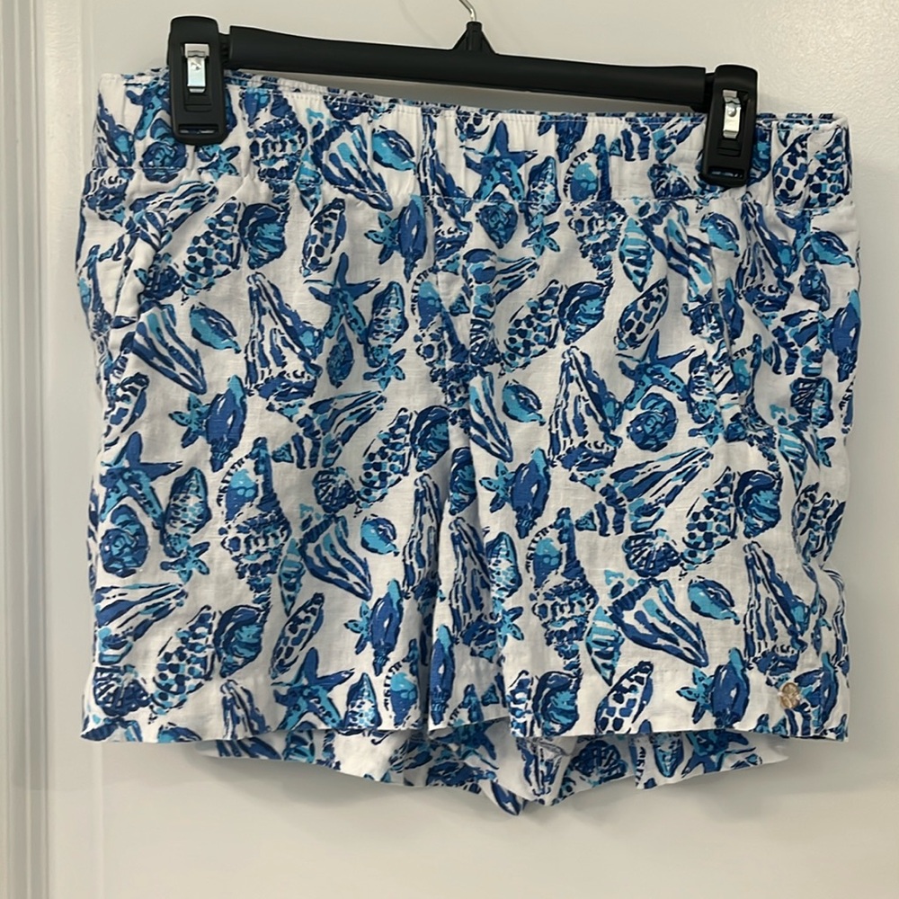 Lilly Pulitzer Lilo Linen Shorts Medium